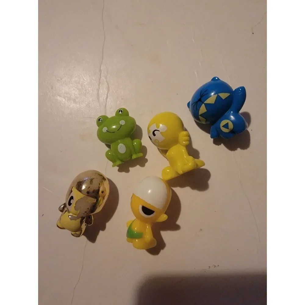 Gogo Crazy Bones Mini Blind Bag Figures Lot Of 4 Hiroki Frog Dori Midori